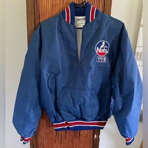 Vintage 90s New Jersey Nets Nylon Pullover